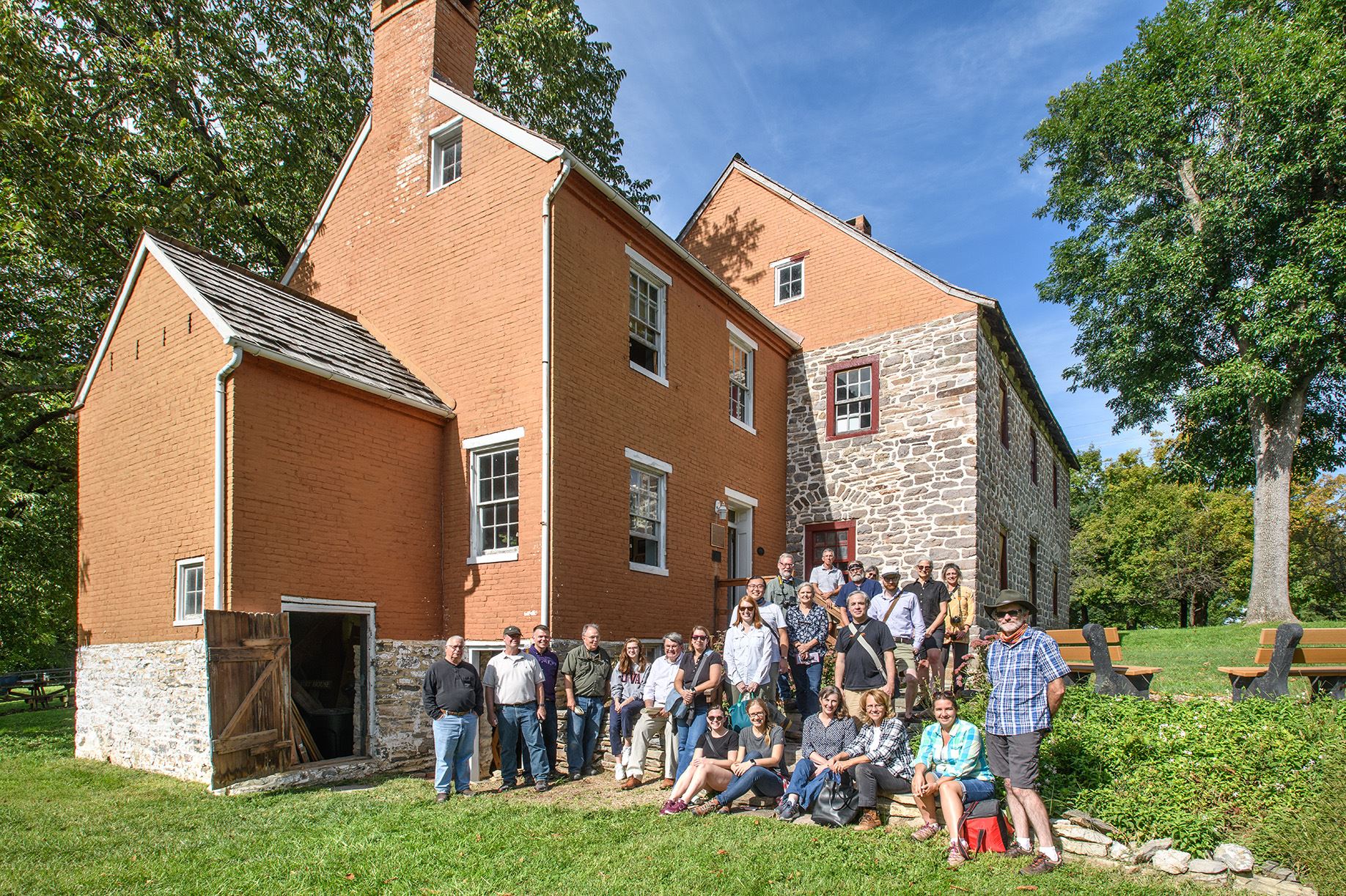 VAF members from the Chesapeake region at Schifferstadt, Frederick, Maryland. Photo courtesy of Willie Graham
