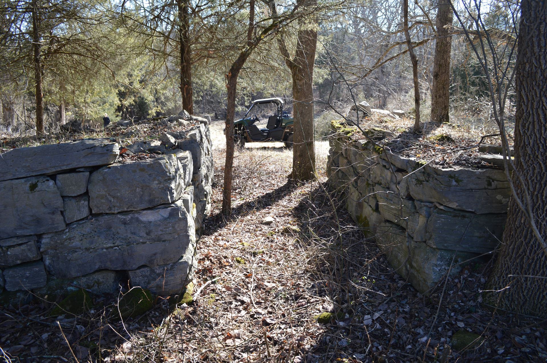 Mysterious stone foundations in Augusta County, VA. photo courtesy of Sam Biggers